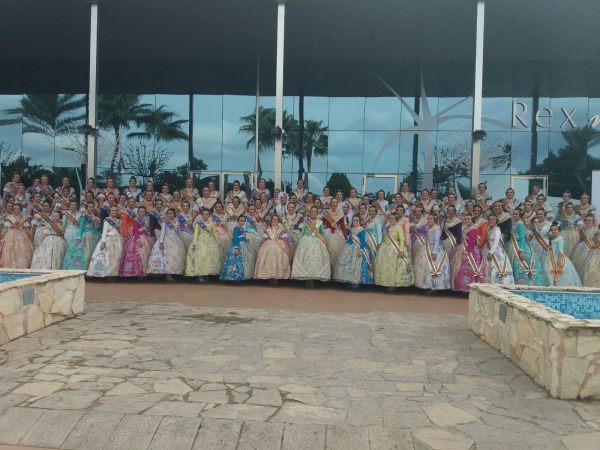 Homenaje a las Falleras Mayores de la Comunidad Valenciana 2017