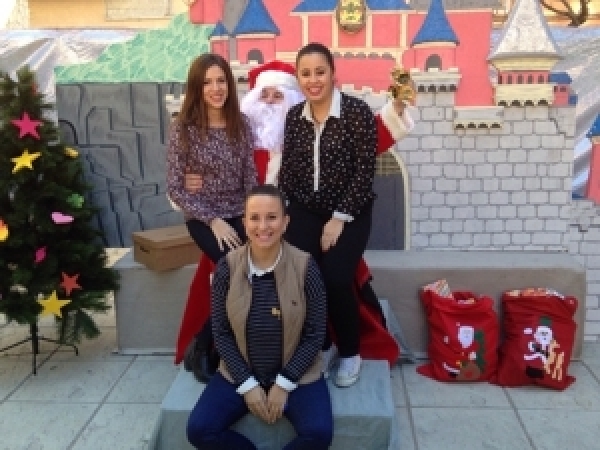 En la Falla Ronda San Pascual y con Papa Noel