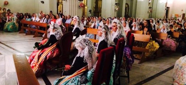 Ofrenda de Flores a la Virgen de la Salud y El Cristo del Buen Suceso Patronos de la ciudad - Sábado de Fiestas de Fallas 2014