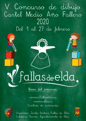 V Concurso de dibujo para el cartel del “Medio Año Fallero de las Fallas de Elda”