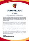 COMUNICADO OFICILA DIMISIÓN JUNTA CENTRAL